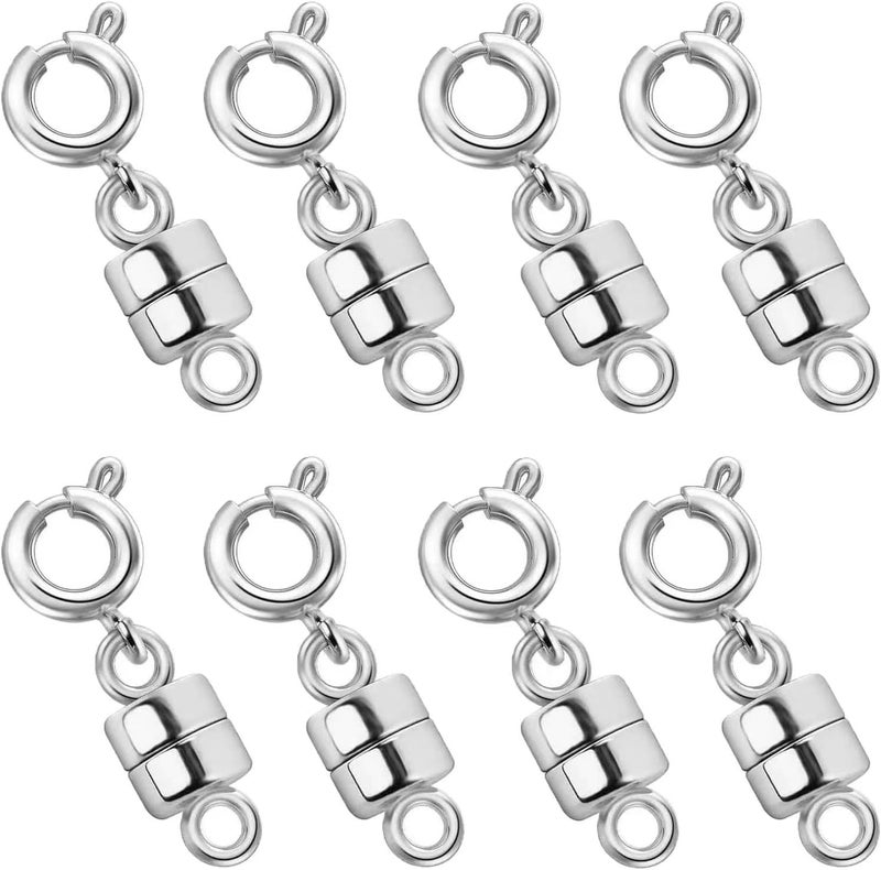 Qulltk Magnetic Necklace Clasps and Closures 18K Gold and Silver Plated Bracelet Converter Clasp,Suitable for Necklaces Chain Extender - Image 1